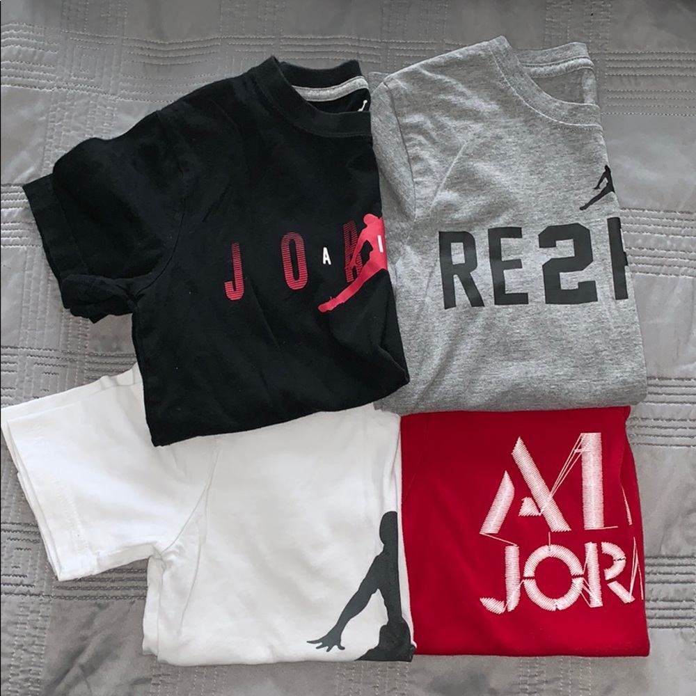 LOT of 4 Air Jordan Youth T-Shirts